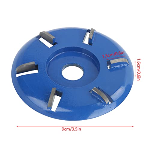 Wood Carving Disc, Steel 6 Teeth Grinding Disc Milling Cutter Woodworking Tool Angle Grinder Accessories, Angle Grinder Wood 6 Teeth Wood Carving Disc Carving Disc (Arc Blade) no