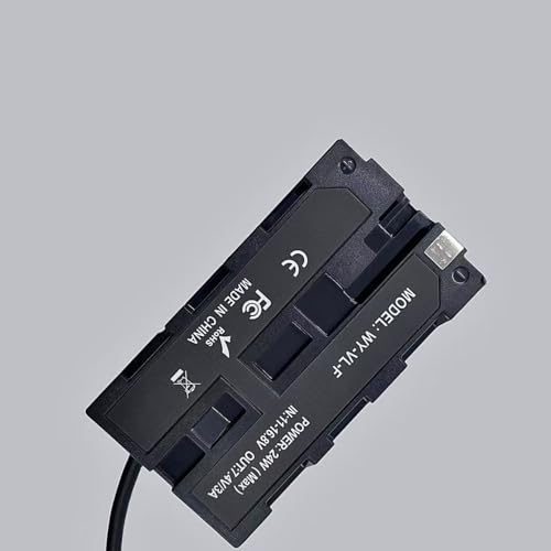 D Tap to NP F550 Dummy Battery Fully decoded Power Cable Compatible with Sony NP F550/570/770/970, Atomos Ninja Shinobi Monitor, Blackmagic BMPCC 6K Pro, Z CAM, LED Video Lights, Wireless Transmitters