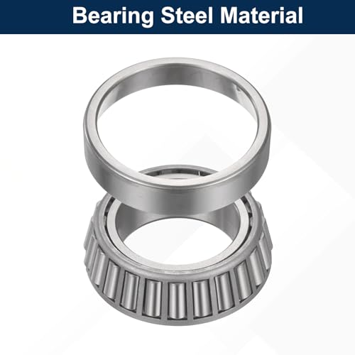 sourcing map 2 Set 32009X Tapered Roller Bearing Cone and Cup Set, 45mm Bore x 75mm OD x 20mm Width Bearing Steel Wheel Bearings Set with Gloves