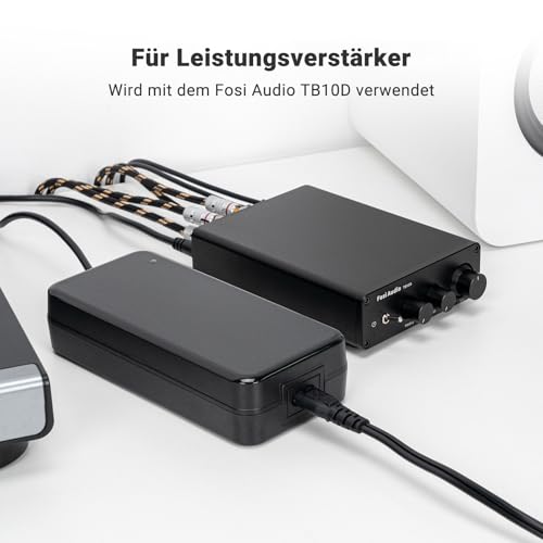 Fosi Audio 48V 5A Power Supply for Home Audio Bluetooth Stereo Receiver Amplifier Mini Hi-Fi Class D Integrated Amp