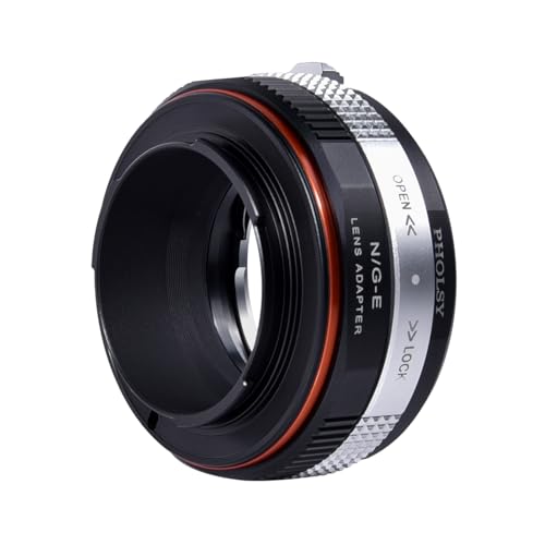 PHOLSY Lens Adapter Compatible with Nikon F (G-Type) Lens to Sony E Camera Nikon F or G to Sony E