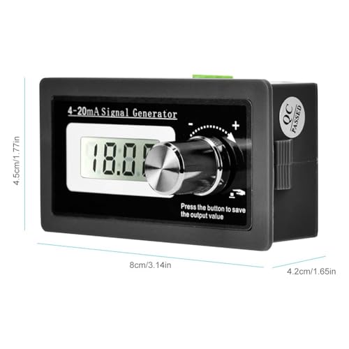 2Pcs Frequency Generator 4-20mA 15-30V Signal Generator with LCD Display Black*2pcs
