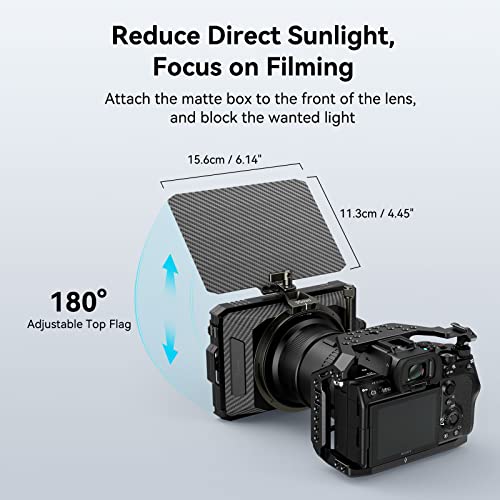 SmallRig Mini Matte Box Lite with Carbon Fiber Top Flag