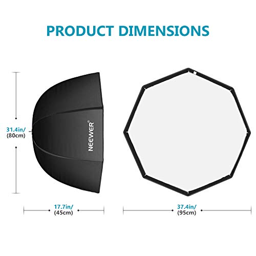 NEEWER 37.5inches/95centimeters Octagon Softbox with Carrying Bag 37.5"/95cm