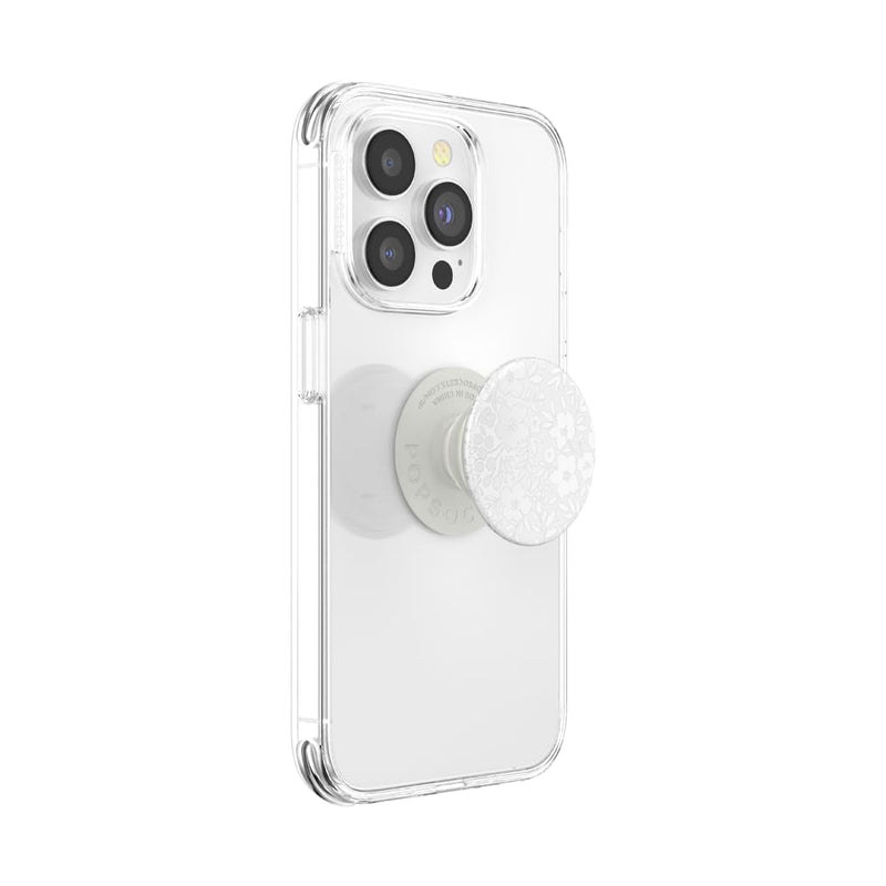 [Australia - AusPower] - PopSockets Phone Grip with Expanding Kickstand, Floral - Blanc Fresh Adhesive 