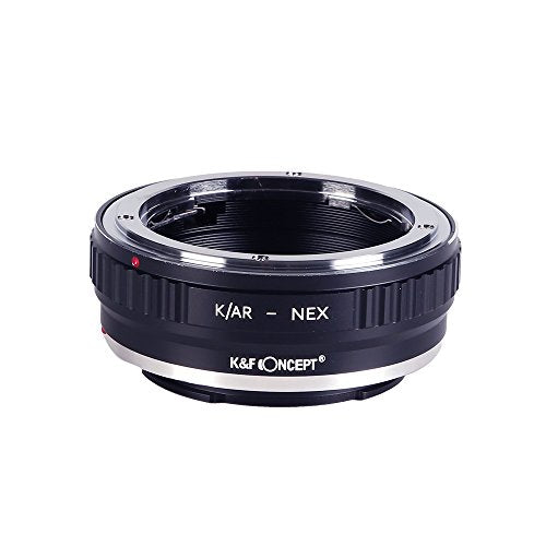 K&F Concept Lens Mount Adapter Compatible with Konica AR Lens to NEX E-Mount Camera Body, Compatible for Sony NEX-3 NEX-3C NEX-5 NEX-5C NEX-5N NEX-5R NEX-6 NEX-7 NEX-VG10 etc KONICA-NEX