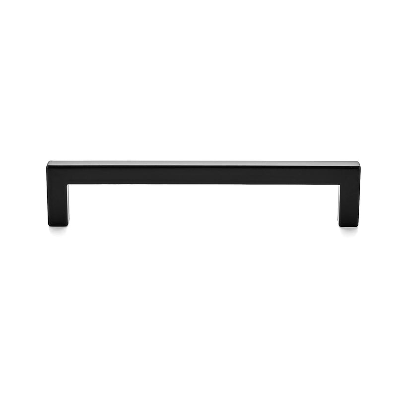 Ravinte 5 Pack Solid 5 Inch Center to Center Slim Square Bar Drawer Handles Kitchen Cabinet Handles Black Drawer Pulls Kitchen Cabinet Hardware Kitchen Handles Matte Black Cabinet Pulls