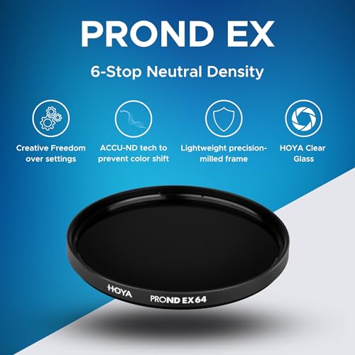 Hoya PRO ND-EX 52mm ND64 6-Stop Neutral Density Filter with ACCU-ND Tech 52 mm