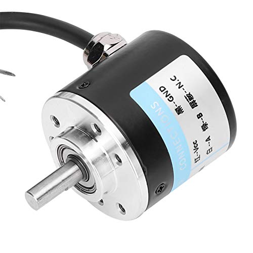 Encoder Incremental Optical Encoder, AB 2-Phase, 5-24V DC Full Wave Encoder for Office Automation Technology (100B)