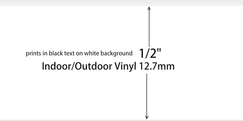 Compatible Label Tape Replacememt for M21-500-595-WT Cartridge Ribbon, 1/2 inches Adhesion Vinyl Labels Tape, Work with BMP21-PLUS/LAB M210 M211 Printer,21' Length 0.5" Width-4 Roll