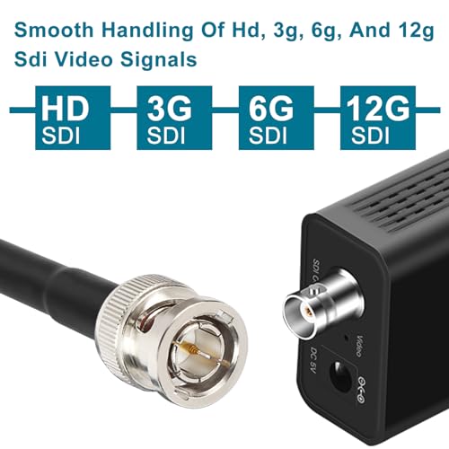 XRDS -RF 12G SDI Cables 25FT, SDI Video Cable 3G/6G/12G 75ohm BNC Male Cable Supports HD-SDI/3G/6G-SDI/4K/8K for Video Security Camera SDI Converter 1