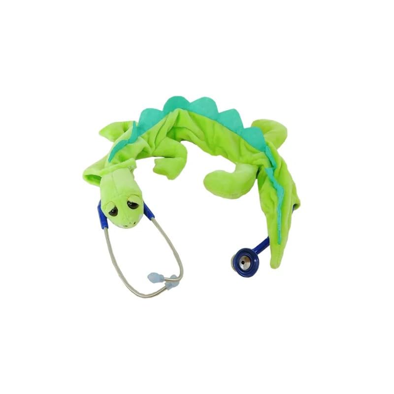 [Australia - AusPower] - Pedia Pals Dino Stethoscope Cover – Soft Washable Animal Design for Doctors and Nurses, Universal Fit Stethoscope Sleeve Cover Protects Tubing, Plush Stethoscope Animal Cover Reduces Patient Anxiety 