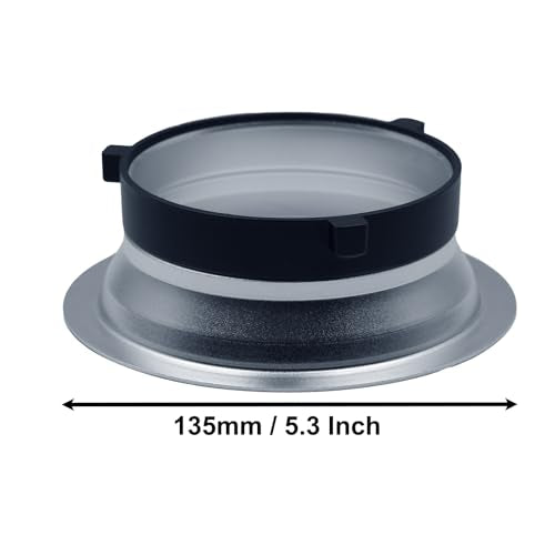 5.3" (135mm) Bowens Speed Ring Adapter for Softboxes 135mm / 5.3 Inch