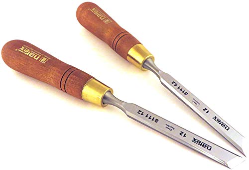 Narex Right & Left Paring Chisel 12 mm in Wooden Box Pack of 2 12 mm, small