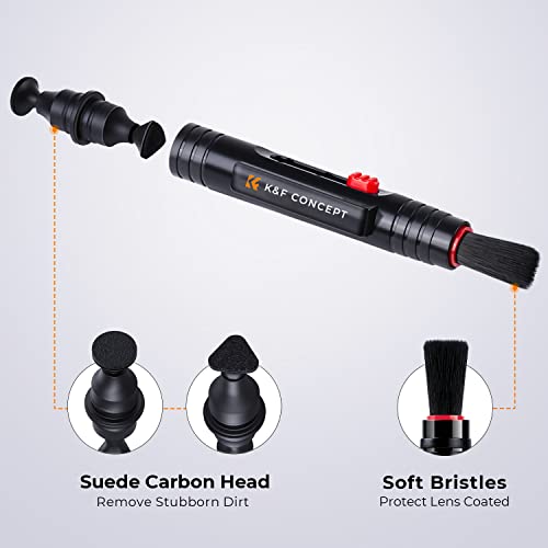 K&F CONCEPT 9-in-1 Camera Lens Cleaning Kit for DSLR, Filters, Phone, Tools