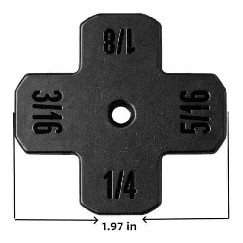Peak Select auto body panel gap gauge tool, CNC machined plastic feeler gauge for automotive alignment, 2-pack