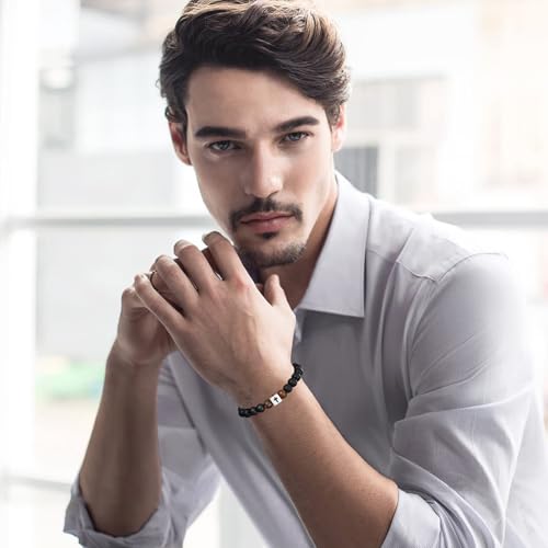 Graduation Gift for Him Men Adjustable Cross Bracelet