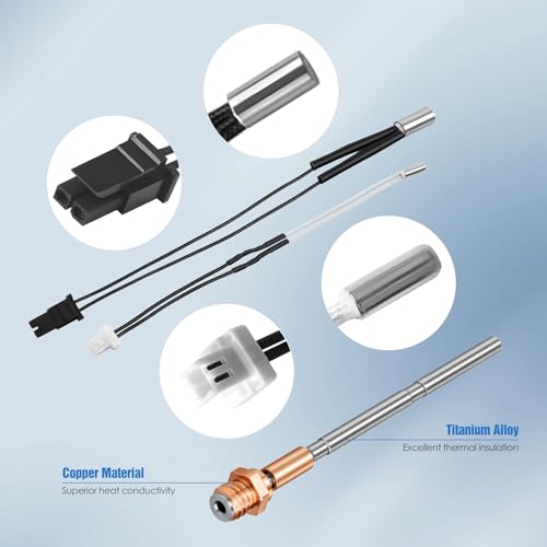 Hotend Kit for Prusa MK4 & XL, Fully Assembled Hotend Replacement with 0.4mm Brass Nozzle, 3D Printer Accessories