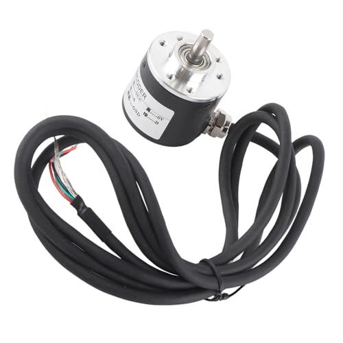 5-24V 600P R Incremental Rotation Encoder Sensor,Automation Equipment Encoder with AB 2‑Phases and Shaft 6mm for Measuring the Rotational Rate, Angle and Acceleration of the Object
