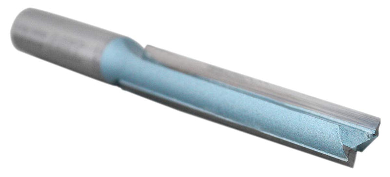 Accusize Industrial Tools Double Flute Extra Long Straight Carbide Tipped Router Bit, 1/2'' Diameter, 3'' Depth, 1/2'' Shank, 4.7'' Oal, 0021-0828 3" Flute Length