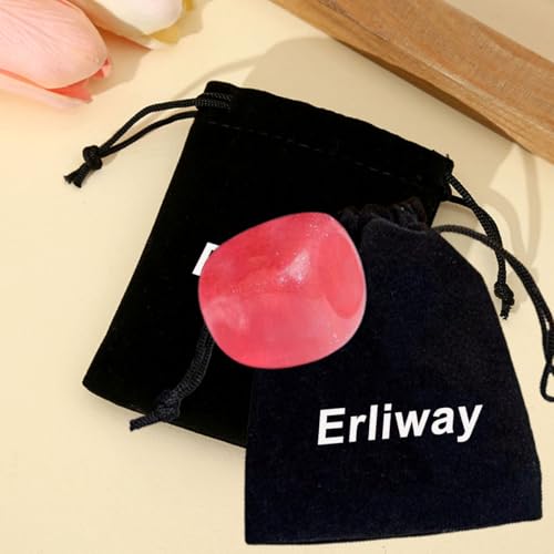Erliway Red Quartz Crystal Tumbled Healing Stones, 1.25-2.0"