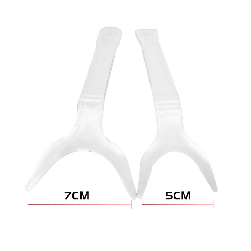 [Australia - AusPower] - 2PCS Dental Orthodontic Lip Retractor Clear Teeth Intraoral Mouth Lip Retractor Photography Opener (Large + Small) Large + Small 