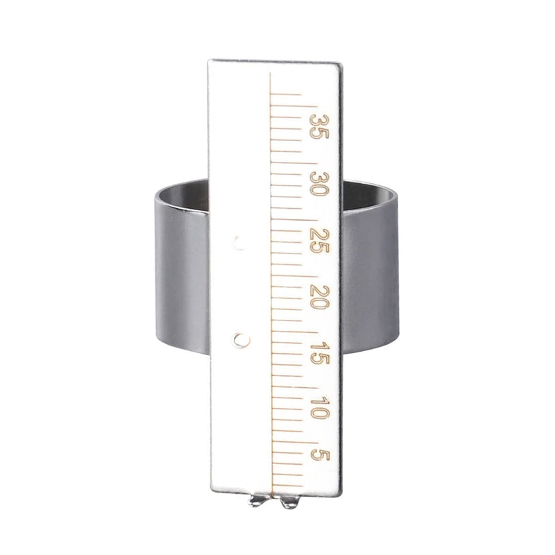 [Australia - AusPower] - Artibetter 1pc Endodontic Measuring Ring Endo Measuring Ring File Finger Ruler Endodontic File Ruler Stainless Steel Ring Ruler Dentist Instruments 