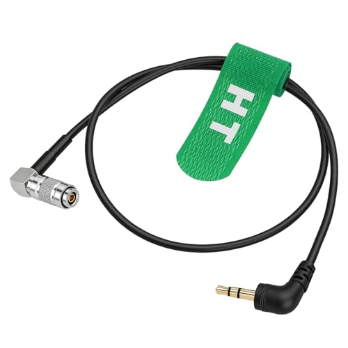 LTC Timecode Cable for UltraSync ONE DIN1.0/2.3 to 3.5mm Mini Jack Right-Angle for DSLR 45cm