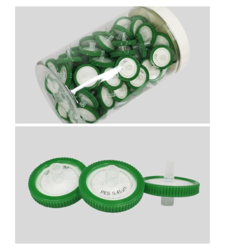 FILTER TECH 25mm PES syringe filters, 0.45µm membrane, 100-pack laboratory filtration supplies