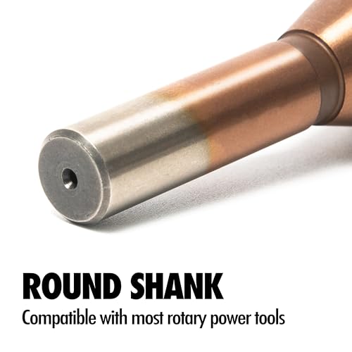 4Pcs Cobalt Steel Single End Countersink Drill Bit with Cobalt Coating Finish for Hard Metal, Stainless Steel, Wood, 90 Degree M35 HSS, 2-5, 5-10, 10-15, 15-20MM 90 Degree 2-5MM, 5-10MM, 10-15MM, 15-20MM (4 PCS)