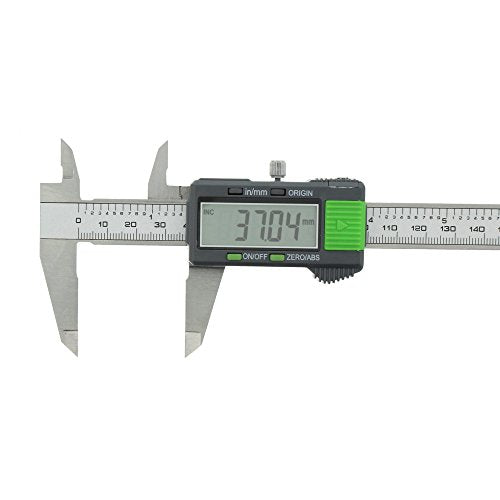 BURG-WÄCHTER Digital caliper with transport box, measuring accuracy 0.01 mm, RECISE PS 7215, gray / green Single