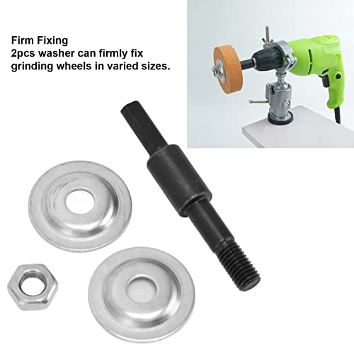 [Australia - AusPower] - Pissente Drill Arbor Adapter, 8.3mm Shank, M8 x 1.25 Thread, Hand-Tightened, Includes Adapter, Nut, 2 Washers 