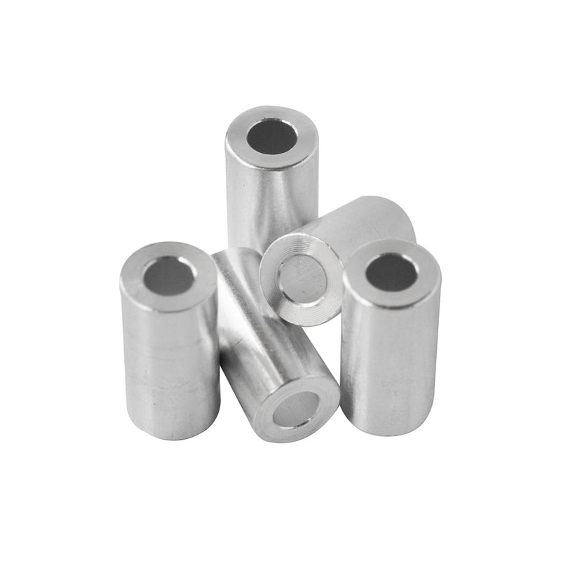 [Australia - AusPower] - Aluminum Spacer 1/2" OD x 1/4" ID x Choose Your Length, Round Spacer Unthreaded Standoff Bushing Plain Finish, Fits Screws Bolts 1/4" or M6 by Metal Spacers Online (1" Length, 10 Pack) 1" Length 