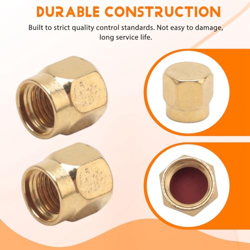 SMA Plug Dust Cap, Pack of 12, SMA Female Connector, Gold-Plated Coaxial Connector, Protective Dustproof Cover