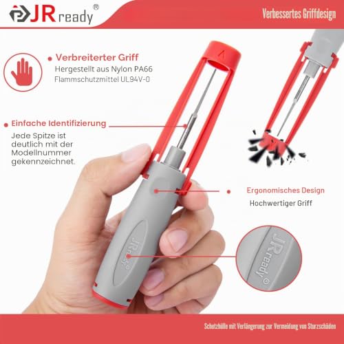 JRready JRconDRK-AMP1.5 Terminal Extraction Tool, Clamp Extraction Tools for AMP Superseal 1.5 Series, Multilock .070 Te Series 968880,968849,144431-1,144431-3