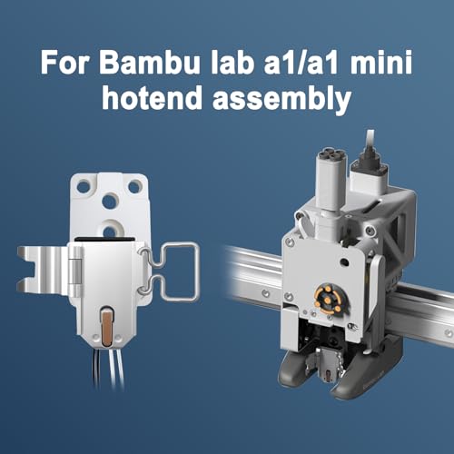 Upgraded Hotend Heating Assembly for Bambu Lab A1/A1mini – Ceramic Zirconia Insulation Base, High-Temperature Resistant, Tool-Free Installation & Easy Maintenance Hotend Heating Assembly 2.0