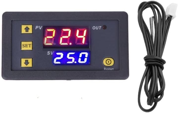 [Australia - AusPower] - W3230 Digital LED Temperature Controller Module Digital Thermostat Switch with Waterproof Probe (12V 10A 120W) -55℃-120℃ Relay Output 
