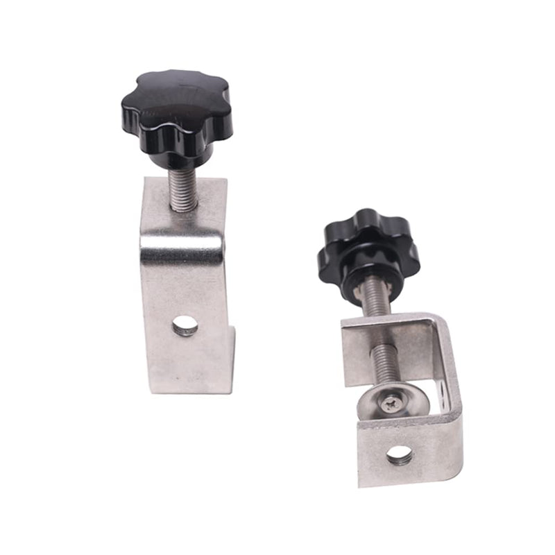 Heavy Duty C-Clamp Tiger Clamp Wood Clamps Stainless Steel C-Clamp for Welding Carpenter Building Household Mount G-Clamp With Wide Jaw Openings 2PCS 47mm