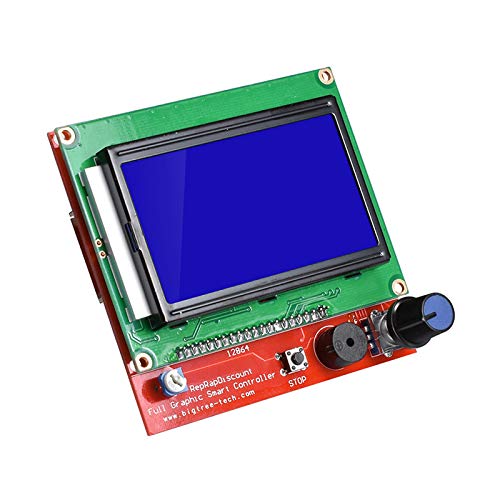 [Australia - AusPower] - HiLetgo 3D Printer Reprap Smart Controller 12864 LCD Display with Smart Controller Board for 3D Printer RAMPS 1.4 Reprap Mendel Prusa for Arduino 128x64 LCD Blue Color 