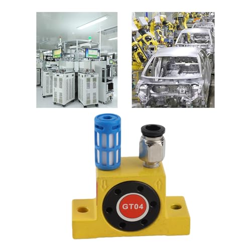 Pneumatic Turbine Vibrator G1/8 Inch Air Turbine Oscillator with Adjustable Frequency Low Noise for Industrial Applications Vibration Device