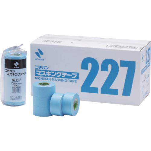 Nichiban Masking Tape No.227H 227H12 0.5 inches (12 mm) x 6.1 ft (18 m), 10 Rolls per Pack 0.5 inches x 18 meters x 10 millimeters