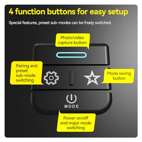 Remote for GoPro | A10 Smart Wireless Bluetooth Control with Hand Strap for Go Pro Hero 13 12 11 10 9 8 Black Max 11 Mini Controller Accessories
