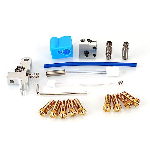 3D Printer Extruder Heater Cartridge Thermistor 0.4-1.2mm Nozzles Metal Titan Handle Hotend Kit Compatible with Artillery Sidewinder X1 X2 Genius Pro Volcano Hot End