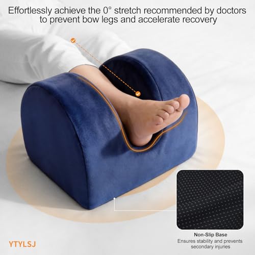 Knee Replacement Pillow for Post Surgery Recovery, Knee Surgery Recovery After Surgery Hip Abductor Pillow Maintains Leg Fixators While Sleeping Deep Blue