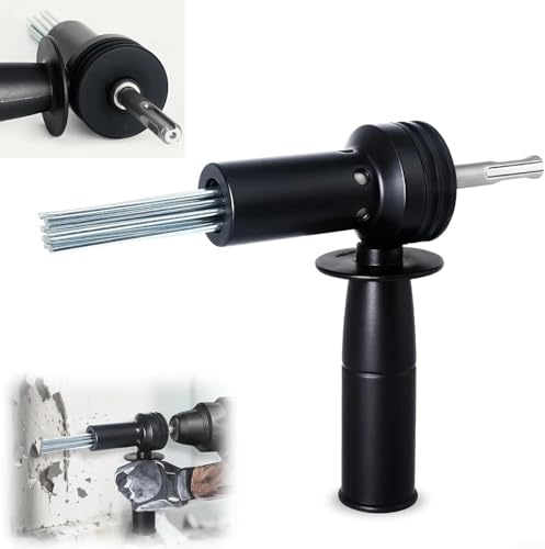 18 Needles SDS Shank Electric Hammer Needle Scaler Adapter, Hardened Alloy Steel Rust Remover Concrete Drilling Tool For Masonry Tile Surfaces Preparation