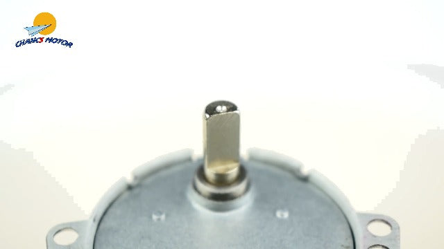CHANCS DC 12V JS-50 1RPM D-Shaft CW/CCW Gear Synchro Motor Slow Speed Motor Electric Gear Box
