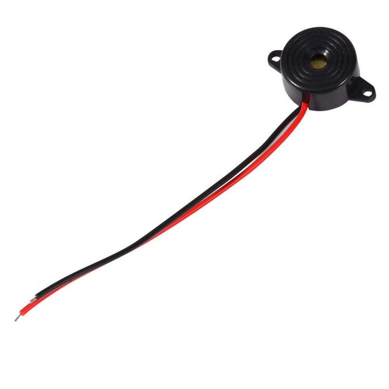 3-24 V Electronic Buzzer, Piezotone Buzzer, 85 to 95 Decibels, Cable Length 100 mm, Widely Used in Computers, Printers, Photocopiers, Alarm Systems and Electronic Toys
