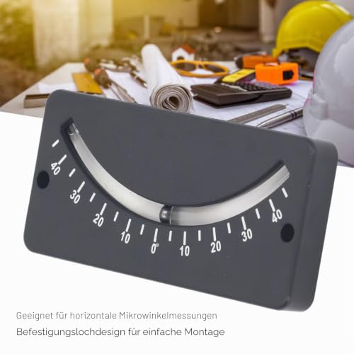 Inclinometer Analogue, -40 to 40 Degree Protractor Inclinometer Car with Damping Fluid, Pipe Inclinometer Slintmeter for Horizontal Micro Angle Measurement
