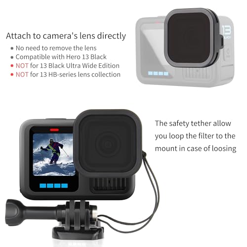SOONSUN 4-Pack ND & CPL Lens Filter Set for GoPro Hero 13 Black