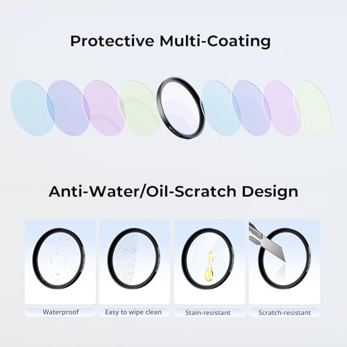 SMALLRIG UV Filter with Lens Hood Kit for FUJIFILM X100VI / X100V, UV Filter with 99% Light Transmission, Anti-Flare & Anti-Ghosting, Lens Hood in Aluminum Alloy, Black - 5850